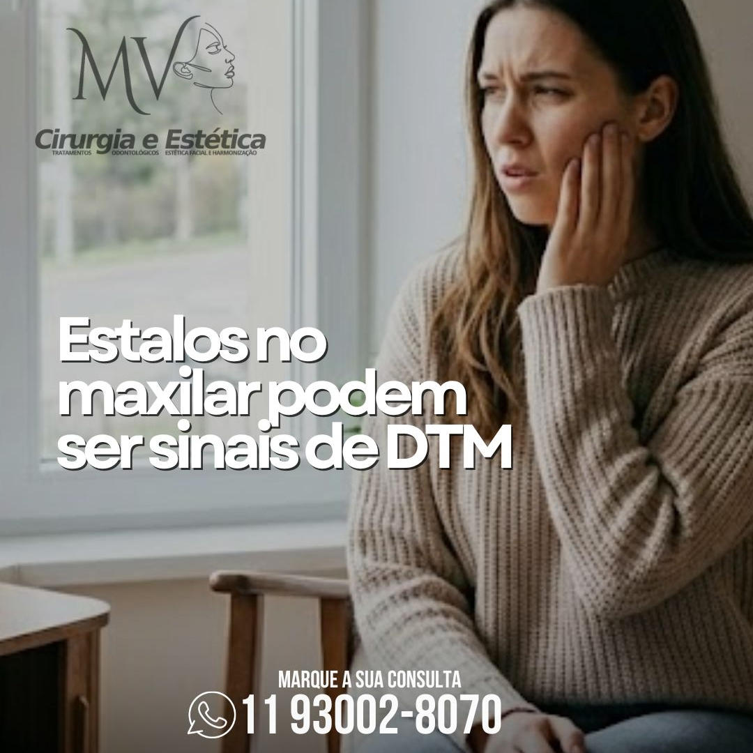 Estalos no maxilar-podem ser sinais de DTM