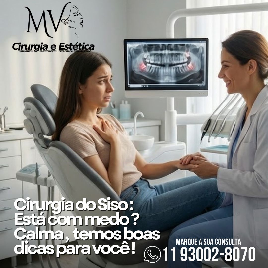 Medo de cirurgia do siso-marque uma avaliação